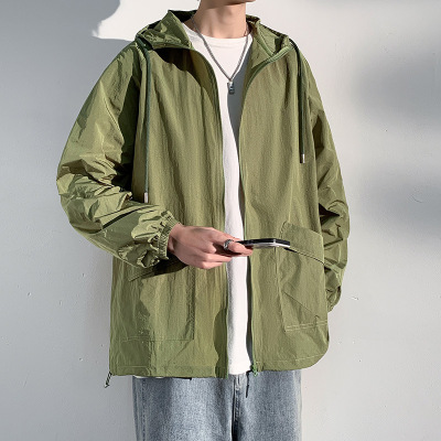 防晒衣男女情侣夏季户外轻薄透气连帽防紫外线防晒服登山运动外套