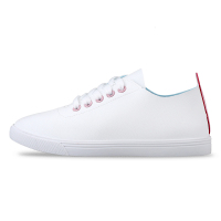 双星休闲鞋女款夏季薄款小白鞋透气皮面百搭平底板鞋ins潮韩版原宿B2042