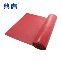 典虎 绝缘橡胶垫 红色5mm*1m*10m 卷