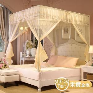 家柏饰(CORATED)儿童防摔蚊帐三开拉链款1.5m蒙古包1.8m床家用1.2米坐床式纹账