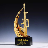退伍八一军人纪念品送战友礼品定制品创意军旅老兵退役纪念品奖杯