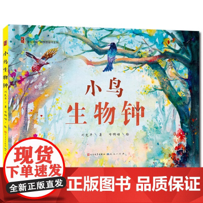 正版 小鸟生物钟 3~6岁儿童图画绘本课外阅读书籍 入选2023亲近母语分级阅读书目 童年中国 原创图画系列 刘先平著