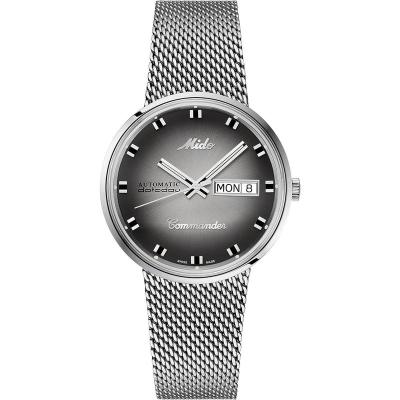 Mido美度海外购男瑞士编织钢带轻奢设计感自动机械手表M842942711