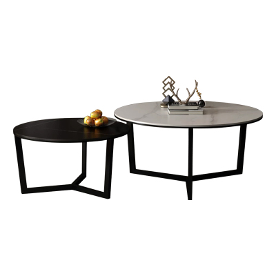 中豫鑫泽ZYXZ5041424 意式岩板组合茶几现代简约创意茶几