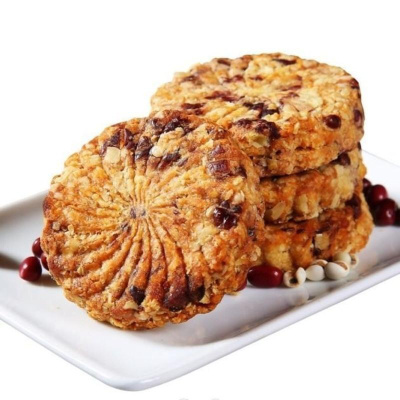 小包装-红豆薏米粗粮饼干压缩酥性饼干代餐零食红豆薏米饼干1000g精美收纳盒装-