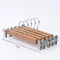 优诗提念YSTN-YJ02 实木圆钩裤架10个/组衣架(计价单位:组) 原木色