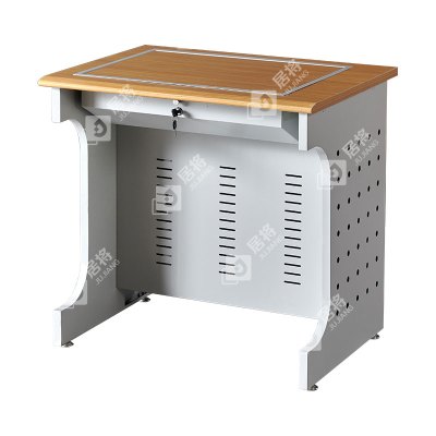 居将 JJ4012416 隐藏式翻转电脑桌培训桌教室机房多媒体学习桌办公桌B款单人位