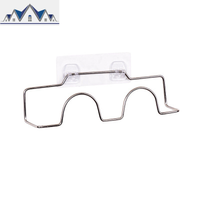 浴室拖鞋架墙壁挂式免打孔卫生间后置物架厕所不锈钢鞋子收纳架 三维工匠