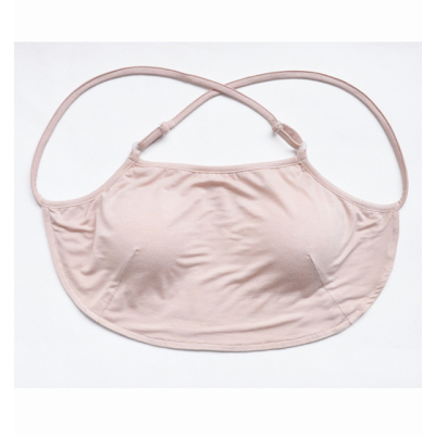 HLCOMAN露背抹胸裹胸后背交叉带胸垫吊带内衣夏季薄款一片式免穿文胸抹胸