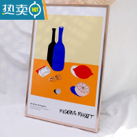 敬平铝合金画框定制海报框创意任意尺寸相框挂墙简约外框装裱框架定做 玫瑰金 [内径60*80厘米]挂墙