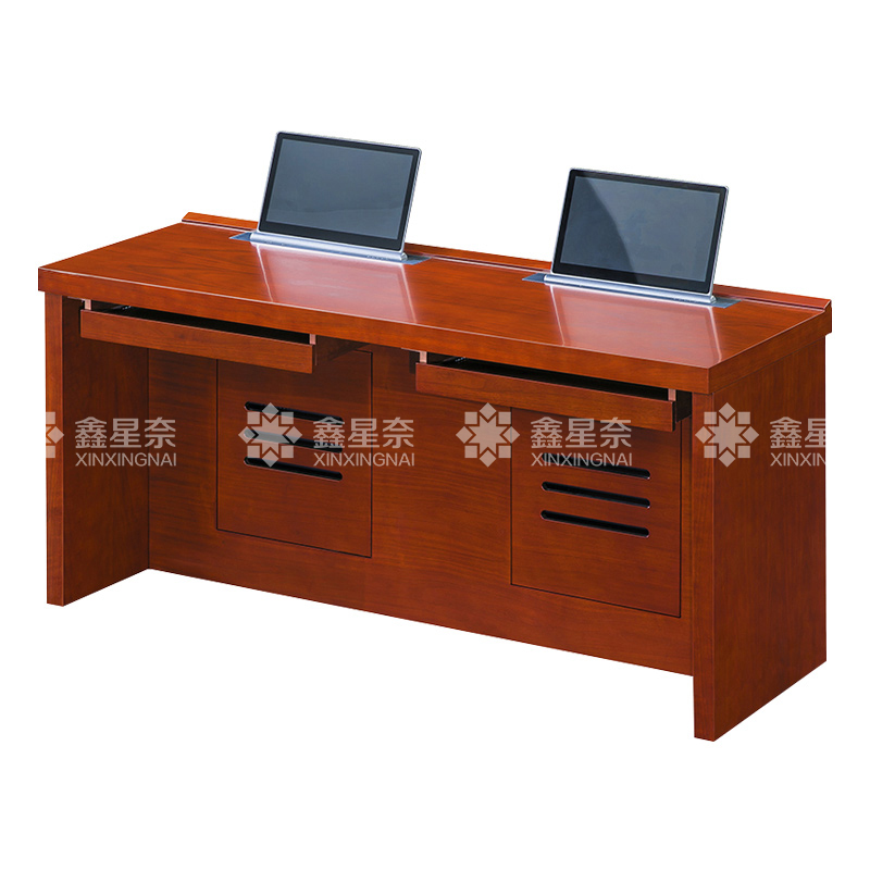 鑫星奈XXN4022305 升降电脑桌多媒体办公桌会议培训桌 1.8米双人位