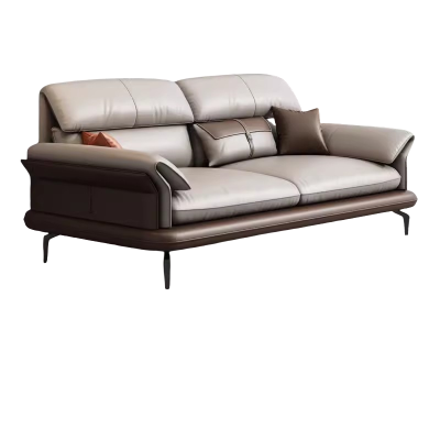 迅迈 双人位[耐磨环保超纤皮]办公沙发真皮商务休息区贵宾接待室简约现代老板沙发1600*900*900mm