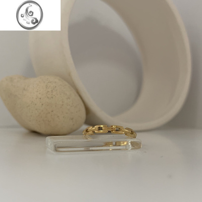 JiMi简约百搭气质高级感钛钢戒指套装素圈ins小众高级设计感食指尾戒