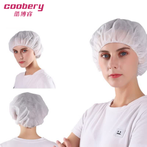 酷博睿(coobery) 208 一次性无纺布帽防尘帽 白色 (加厚款30g)100只装