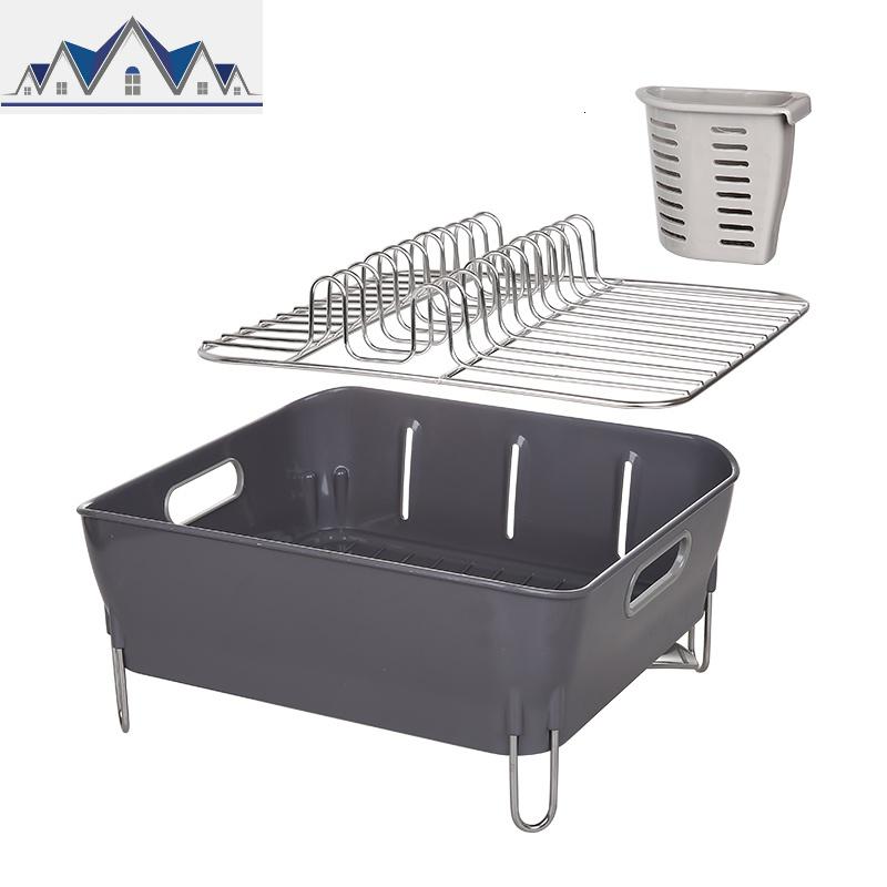 厨房餐具沥水架放碗碟架子碗筷置物架家用碟盘收纳盒晾碗滤水篮子 三维工匠