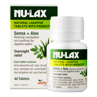 NuLax芦荟乐康片40粒/瓶装 澳洲进口 膳食纤维/果蔬纤维 排宿便滋润肠胃 香港/保税随机发效期到26.4