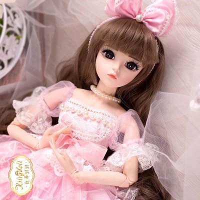 女孩生日公主洋娃娃60cm高端大气儿童公主4岁6岁8岁10岁14岁艾米莉官方标配+送养护礼包