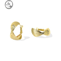 JiMi法式圆环耳环女ins潮简约冷淡风时尚耳钉气质网红小众个性耳饰品