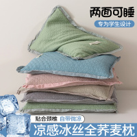 凉感冰丝全荞麦皮壳枕头护颈椎助睡眠夏季学生宿舍家用成人硬整头