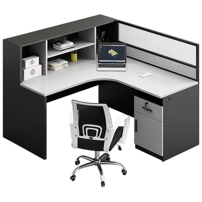 备冠 屏风工位 1400*1200*1100mm含柜椅 套