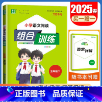 [正版]2025小学语文阅读与写作组合训练 五年级下册江苏版 5年级下小学生语文课外阅读写作美文组合习作专项训练同步教辅