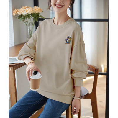 [3件8.5折84.9元,叠加优惠券]唐狮秋冬新款女圆领小熊图案卫衣百搭可爱韩版减龄时髦别致潮