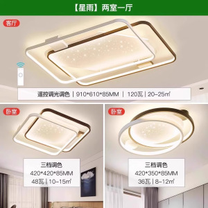 雷士照明星光灯氛围客厅灯北欧现代吸顶灯饰灯具全屋套餐组合