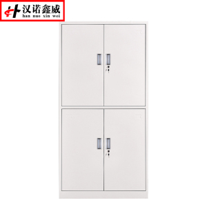汉诺鑫威钢制办公文件柜铁皮柜矮柜资料密码带锁凭证档案员工储物更衣柜子通双节文件柜