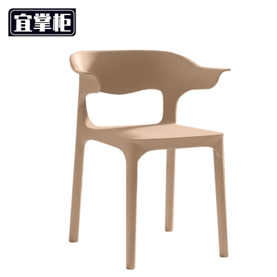 宜掌柜 塑料靠背椅 38.5*44*74cm 张