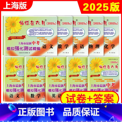 2025版 语数英物化 试卷+答案 套装10本 上海 [正版]2025新版灿烂在六月中考语文数学英语物理化学答案+试卷