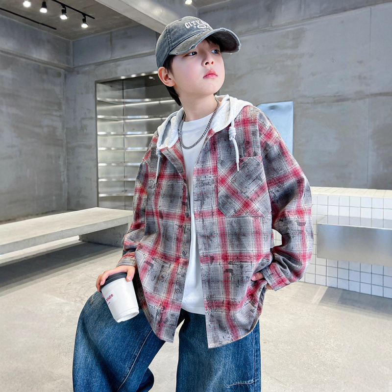 儿童装男童春装衬衫外套新款春季男孩衣服春秋款中大童帅气潮