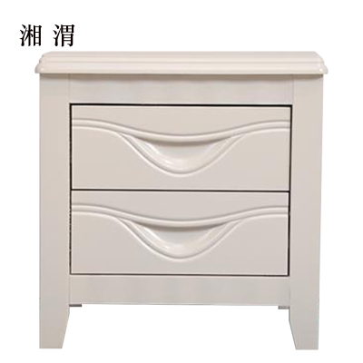 湘渭床头柜简约现代卧室床边储物柜升级款白色50*41*50cm