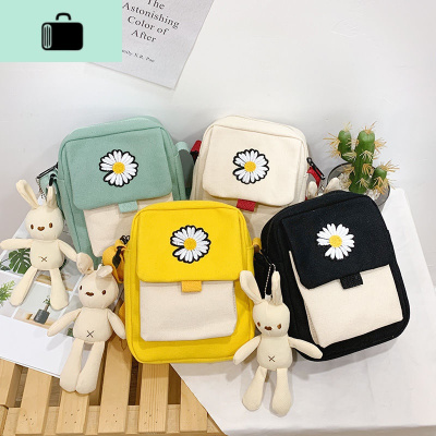 帆布小包新款潮韩版百搭斜挎包女ins风单肩包学生时尚少女小方包NEW LAKE女士单肩包