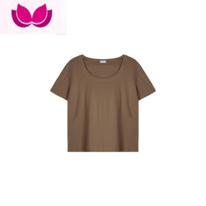 七斓白色短袖T恤女宽松小心机打底衫2022夏季小众设计感百搭U领上衣潮