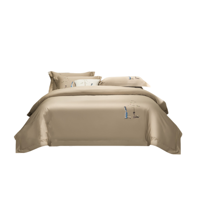 婵思 100支绣花四件套