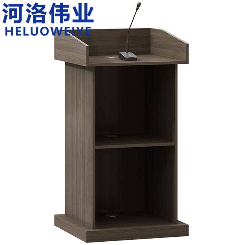 河洛伟业演讲台木质张