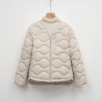 90白鸭绒新国标修身V领纯色简约圆领保暖羽绒服女外套_36