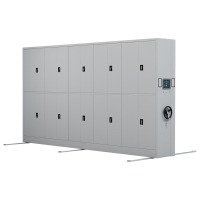 臻远 ZY-MJJA-19 智能密集架移动式档案柜钢制轨道智能密集柜 通双节 一列五组