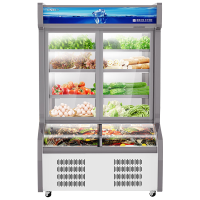 星星(XINGX)LCD-1200DE双温1.2米点菜柜麻辣烫商用冷藏展示柜冷冻蔬菜水果立式保鲜陈列柜电控推拉门点菜柜