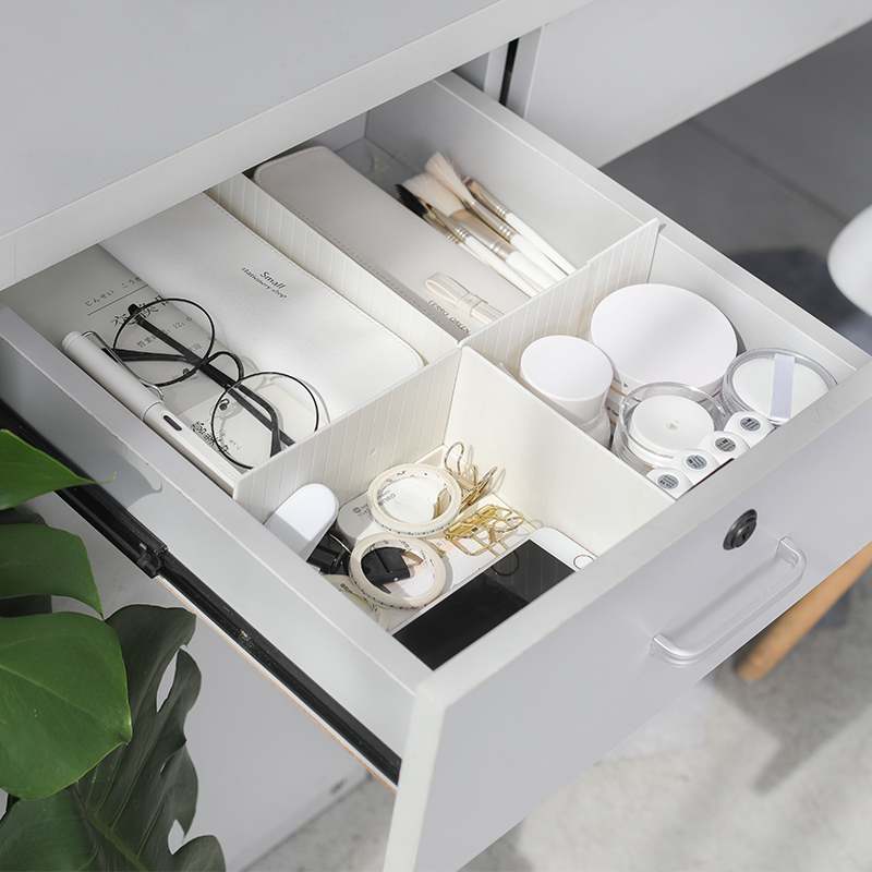 袜子内衣分类整理隔断阿斯卡利(ascari)分格收纳储物格子 抽屉分隔板