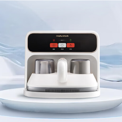 摩飞电器(Morphyrichards)自集尘除螨仪无线床宝吸尘智能净螨虫器大吸力长续航120天免倒尘自动充电除螨机MR