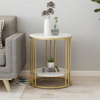 森美人北欧沙发大理石边几角几小茶几边角柜轻奢铁艺金属床头柜收纳客厅