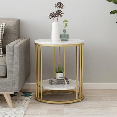 森美人北欧沙发大理石边几角几小茶几边角柜轻奢铁艺金属床头柜收纳客厅