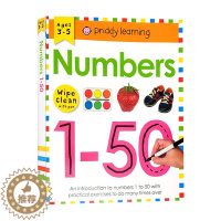 [醉染正版]擦擦书 数字1-50 Wipe Clean Workbook Numbers 1-50 英文原版儿童数字认知