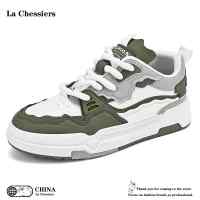 La Chessiers小白鞋2025新款春秋季透气百搭韩版潮流休闲运动鞋子男平底学生低帮港风板鞋
