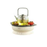 艾美特ET16-M01围炉煮茶取暖器家用电暖气一体小魔桌电烤炉电陶炉家用室内多功能烤火炉冬季电烤围炉取暖 桌面煮茶器