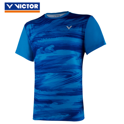 VICTOR/威克多羽毛球服夏季男女款比赛系列羽毛球服圆领短袖针织T恤95004