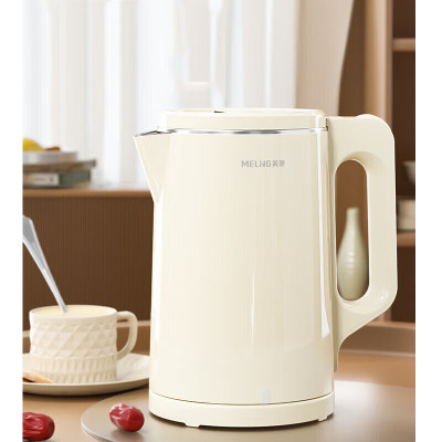 美菱 MH-LC1813 304不锈钢一体内胆 1.5L容量暖水壶烧水壶开水壶 电热水壶
