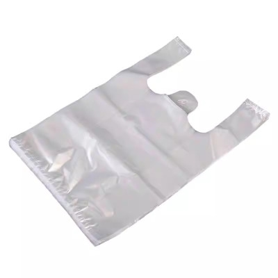 老房太太 食品袋 塑料袋 40*60cm 透明白色 背心式 加厚 承重18斤 L75 50个/捆