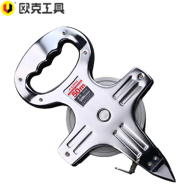 欧克(Ouke)不锈钢卷尺手提钢架尺长钢卷尺50米OK-1010把